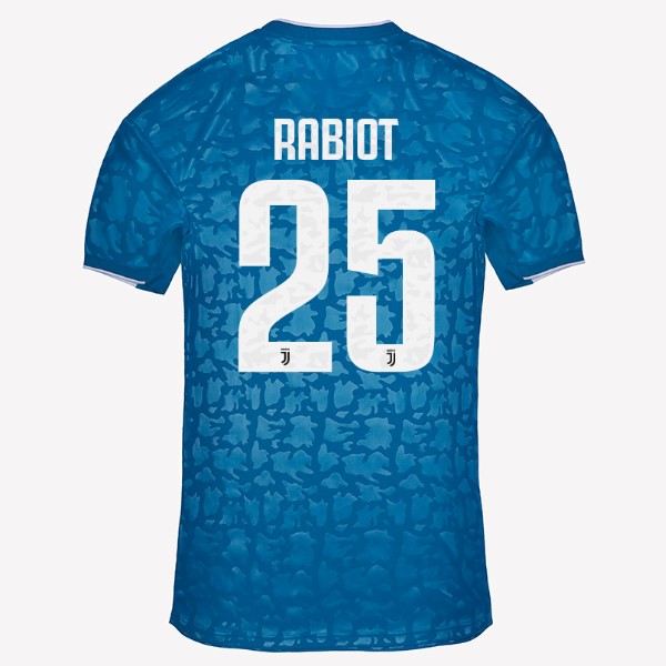 Camiseta Juventus NO.25 Rabiot 3ª 2019-2020 Azul